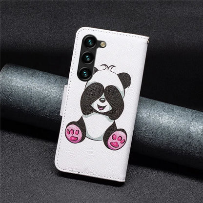 For Samsung Galaxy S24+ Case Magnetic Clasp Leather Wallet Cover