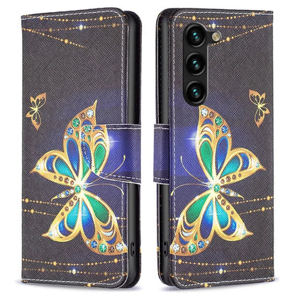 For Samsung Galaxy S24+ Case Magnetic Clasp Leather Wallet Cover