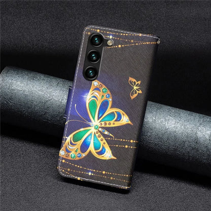 For Samsung Galaxy S24+ Case Magnetic Clasp Leather Wallet Cover