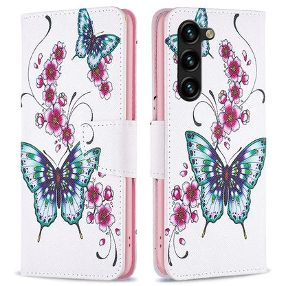 For Samsung Galaxy S24+ Case Magnetic Clasp Leather Wallet Cover