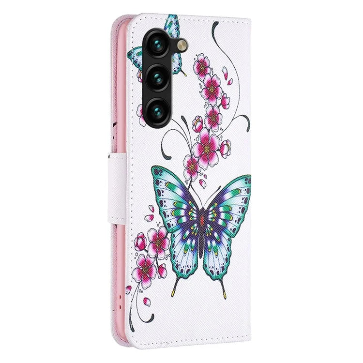 For Samsung Galaxy S24+ Case Magnetic Clasp Leather Wallet Cover