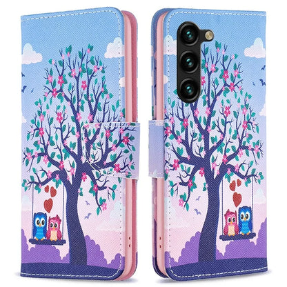 For Samsung Galaxy S24+ Case Magnetic Clasp Leather Wallet Cover