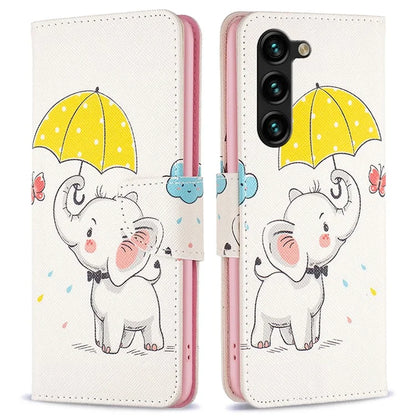 For Samsung Galaxy S24+ Case Magnetic Clasp Leather Wallet Cover