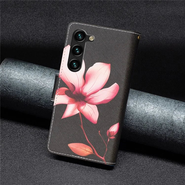 BF03 Stand Pattern Cover for Samsung Galaxy S24+ Leather Case with Zipper Wallet
