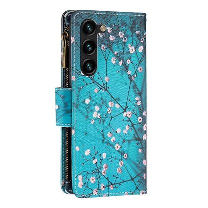BF03 Stand Pattern Cover for Samsung Galaxy S24+ Leather Case with Zipper Wallet