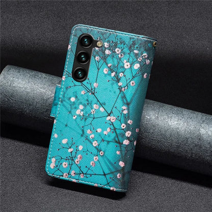 BF03 Stand Pattern Cover for Samsung Galaxy S24+ Leather Case with Zipper Wallet