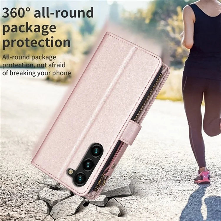 BF Style-19 for Samsung Galaxy S24+ Case Slim PU Leather Stand Phone Cover Wallet