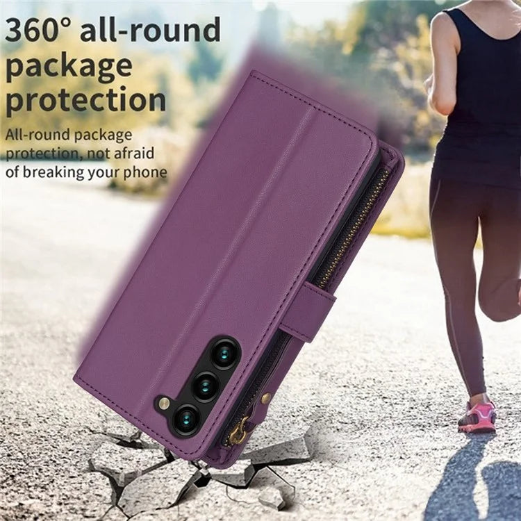 BF Style-19 for Samsung Galaxy S24+ Case Slim PU Leather Stand Phone Cover Wallet