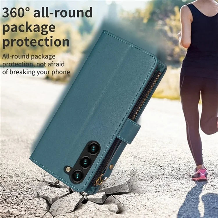 BF Style-19 for Samsung Galaxy S24+ Case Slim PU Leather Stand Phone Cover Wallet