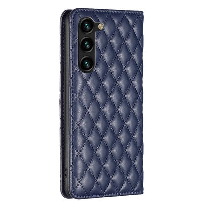 BINFEN COLOR BF16 For Samsung Galaxy S24+ Case PU Leather Rhombus Phone Cover