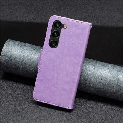 For Samsung Galaxy S24+ Case Butterfly Imprinted PU Leather Wallet Cover