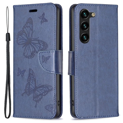 For Samsung Galaxy S24+ Case Butterfly Imprinted PU Leather Wallet Cover