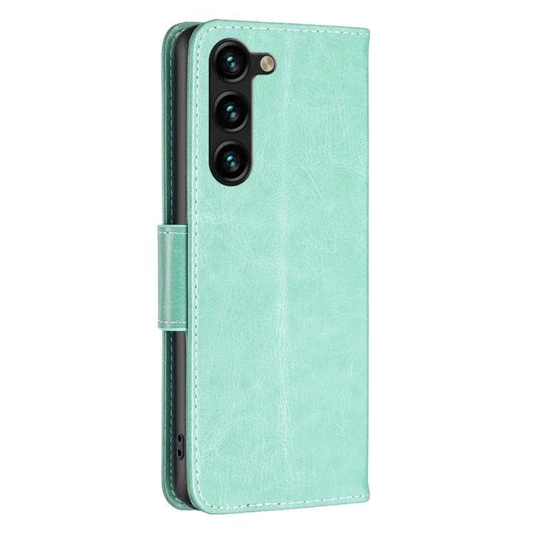 For Samsung Galaxy S24+ Case Butterfly Imprinted PU Leather Wallet Cover