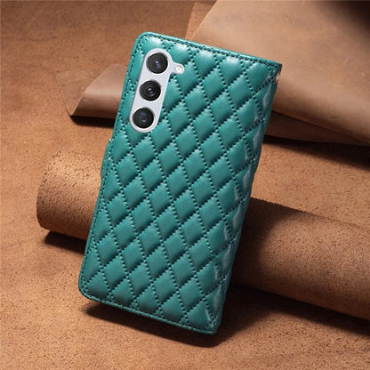 BINFEN COLOR BF Style-15 For Samsung Galaxy S24+ Leather Phone Case Zipper Pocket Wallet Phone Cover