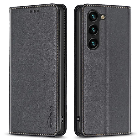 BINFEN COLOR BF18 For Samsung Galaxy S24+ Case Card Holder Magnetic Cell Phone Cover
