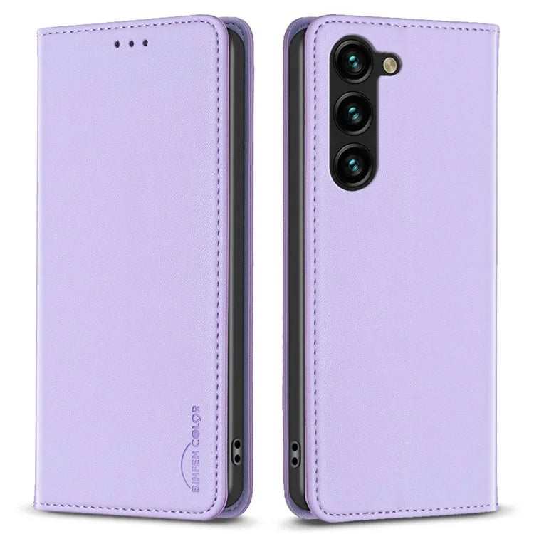 BINFEN COLOR BF18 For Samsung Galaxy S24+ Case Card Holder Magnetic Cell Phone Cover