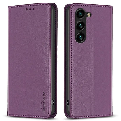 BINFEN COLOR BF18 For Samsung Galaxy S24+ Case Card Holder Magnetic Cell Phone Cover