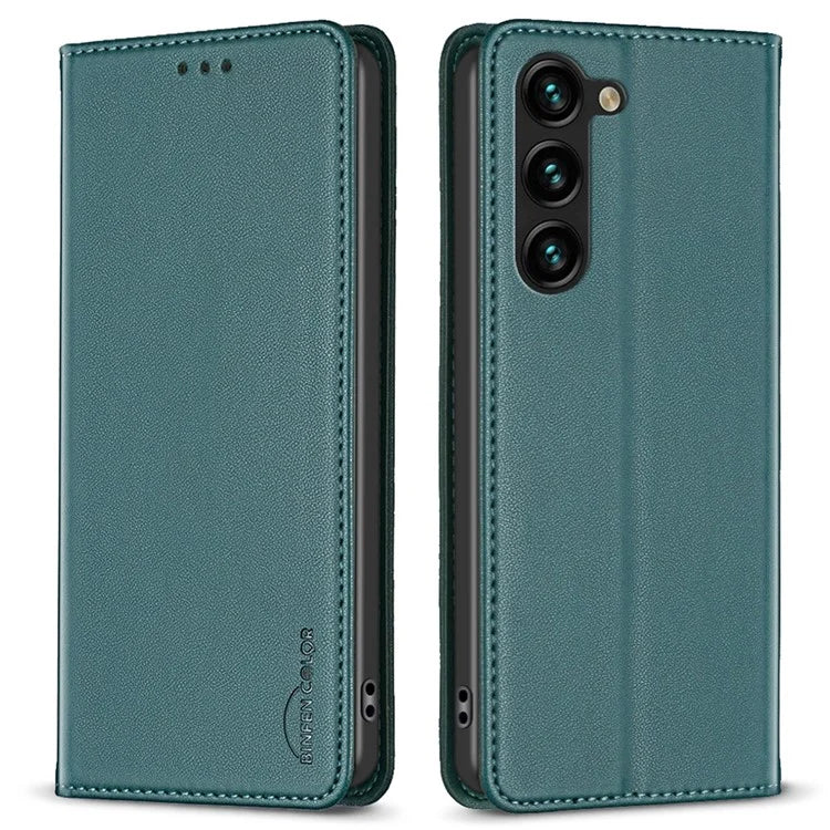 BINFEN COLOR BF18 For Samsung Galaxy S24+ Case Card Holder Magnetic Cell Phone Cover