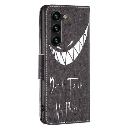 For Samsung Galaxy S24+ Case PU Leather Pattern Flip Wallet Smart Phone Cover