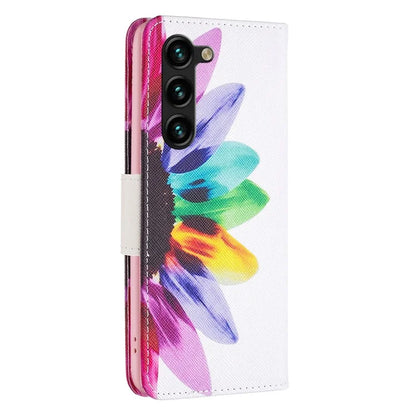 For Samsung Galaxy S24+ Case PU Leather Pattern Flip Wallet Smart Phone Cover