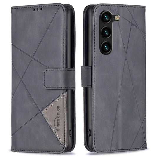 BINFEN COLOR BF05 For Samsung Galaxy S24+ Case Flip Phone Cover PU Leather Folio Phone Shell