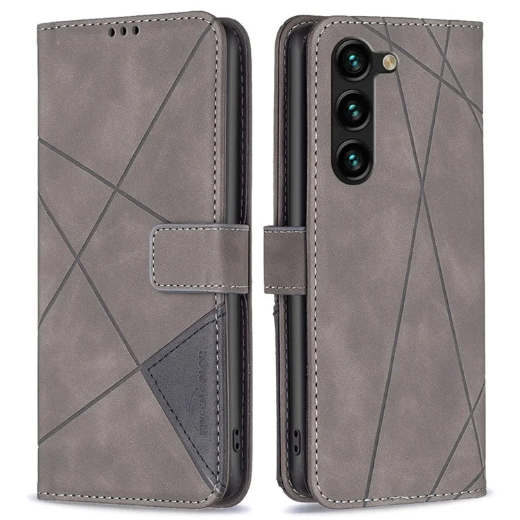 BINFEN COLOR BF05 For Samsung Galaxy S24+ Case Flip Phone Cover PU Leather Folio Phone Shell