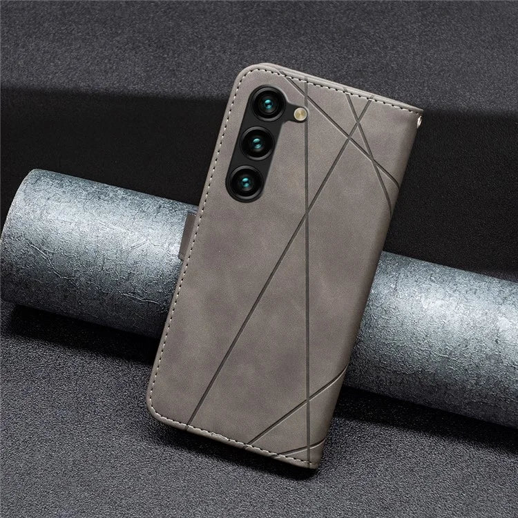 BINFEN COLOR BF05 For Samsung Galaxy S24+ Case Flip Phone Cover PU Leather Folio Phone Shell