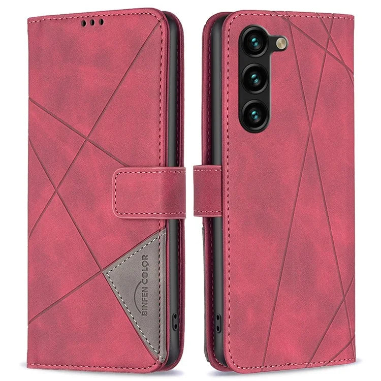 BINFEN COLOR BF05 For Samsung Galaxy S24+ Case Flip Phone Cover PU Leather Folio Phone Shell