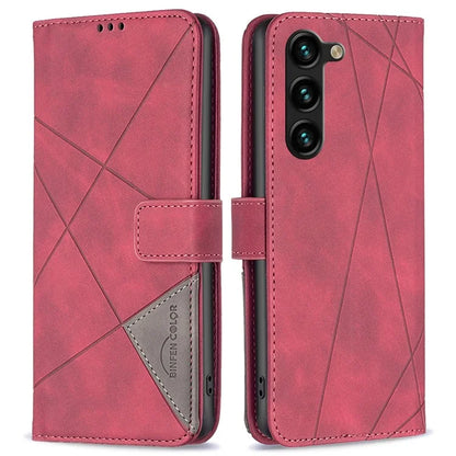 BINFEN COLOR BF05 For Samsung Galaxy S24+ Case Flip Phone Cover PU Leather Folio Phone Shell