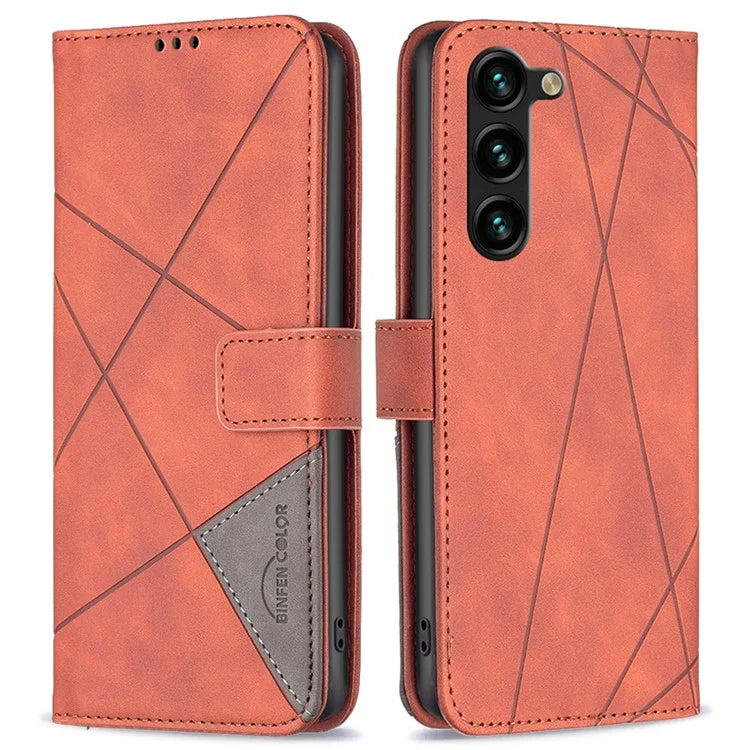 BINFEN COLOR BF05 For Samsung Galaxy S24+ Case Flip Phone Cover PU Leather Folio Phone Shell