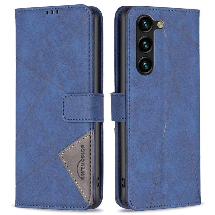 BINFEN COLOR BF05 For Samsung Galaxy S24+ Case Flip Phone Cover PU Leather Folio Phone Shell