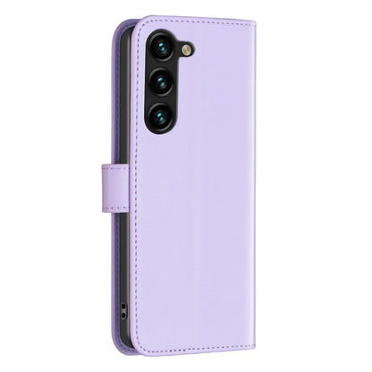 BINFEN COLOR BF17 For Samsung Galaxy S24+ Dustproof PU Leather Case Stand Phone Cover