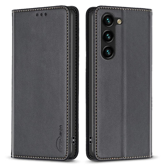 BINFEN COLOR BF18 For Samsung Galaxy S24 Case Card Holder PU Leather Cell Phone Cover