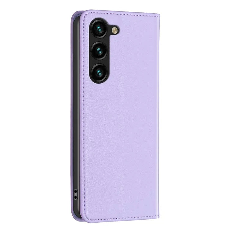 BINFEN COLOR BF18 For Samsung Galaxy S24 Case Card Holder PU Leather Cell Phone Cover