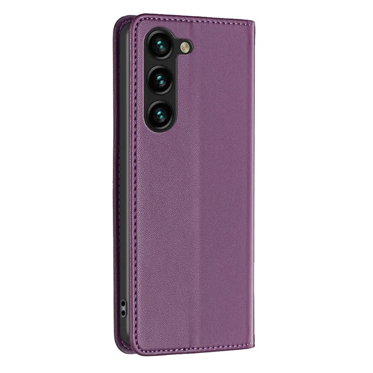 BINFEN COLOR BF18 For Samsung Galaxy S24 Case Card Holder PU Leather Cell Phone Cover