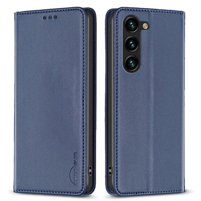 BINFEN COLOR BF18 For Samsung Galaxy S24 Case Card Holder PU Leather Cell Phone Cover