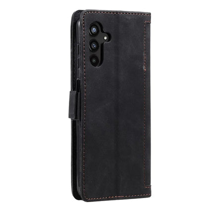 For Samsung Galaxy S24+ Case Wallet Stand Retro Splicing Phone Cover with Strap