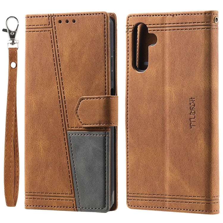 TTUDRCH Style 004 for Samsung Galaxy S24 Leather Case RFID Blocking Splicing Wallet Cover