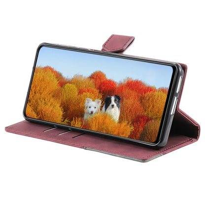 TTUDRCH Style 004 for Samsung Galaxy S24 Leather Case RFID Blocking Splicing Wallet Cover