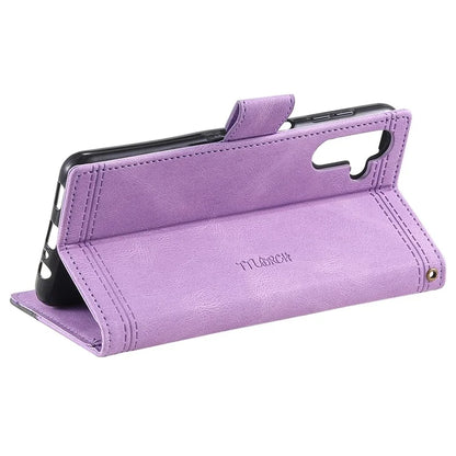 TTUDRCH Style 004 for Samsung Galaxy S24 Leather Case RFID Blocking Splicing Wallet Cover