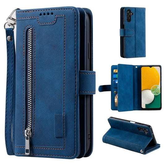 For Samsung Galaxy S24 Case Wallet Phone Stand Cover with 9 Card Slots