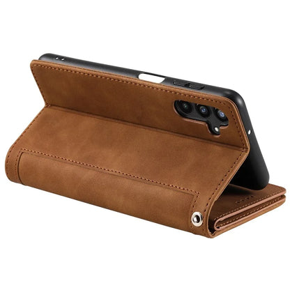 For Samsung Galaxy S24 Case Wallet Phone Stand Cover with 9 Card Slots