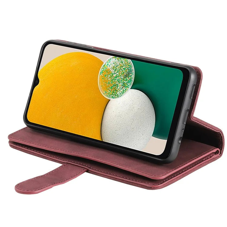 For Samsung Galaxy S24 Case Wallet Phone Stand Cover with 9 Card Slots