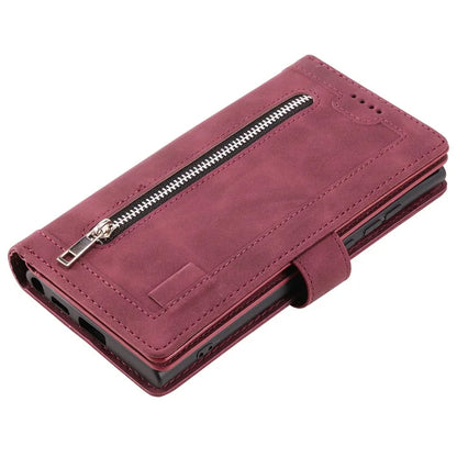 For Samsung Galaxy S24 Case Wallet Phone Stand Cover with 9 Card Slots