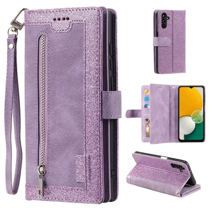 For Samsung Galaxy S24 Case Wallet Phone Stand Cover with 9 Card Slots
