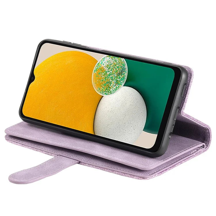 For Samsung Galaxy S24 Case Wallet Phone Stand Cover with 9 Card Slots
