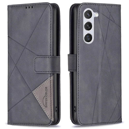 BINFEN COLOR BF05 PU Leather Phone Shell for Samsung Galaxy S24 Case Wallet Cell Phone Cover