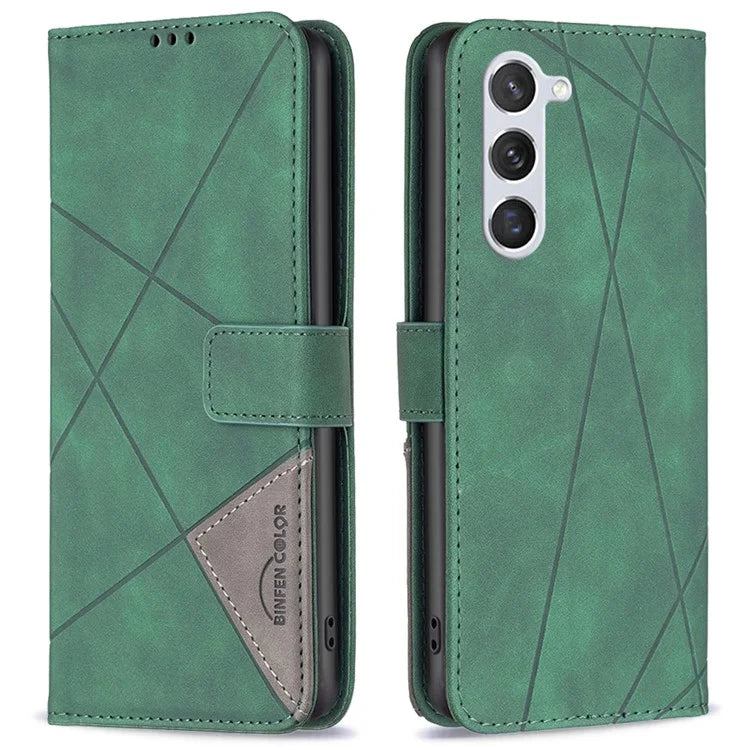 BINFEN COLOR BF05 PU Leather Phone Shell for Samsung Galaxy S24 Case Wallet Cell Phone Cover