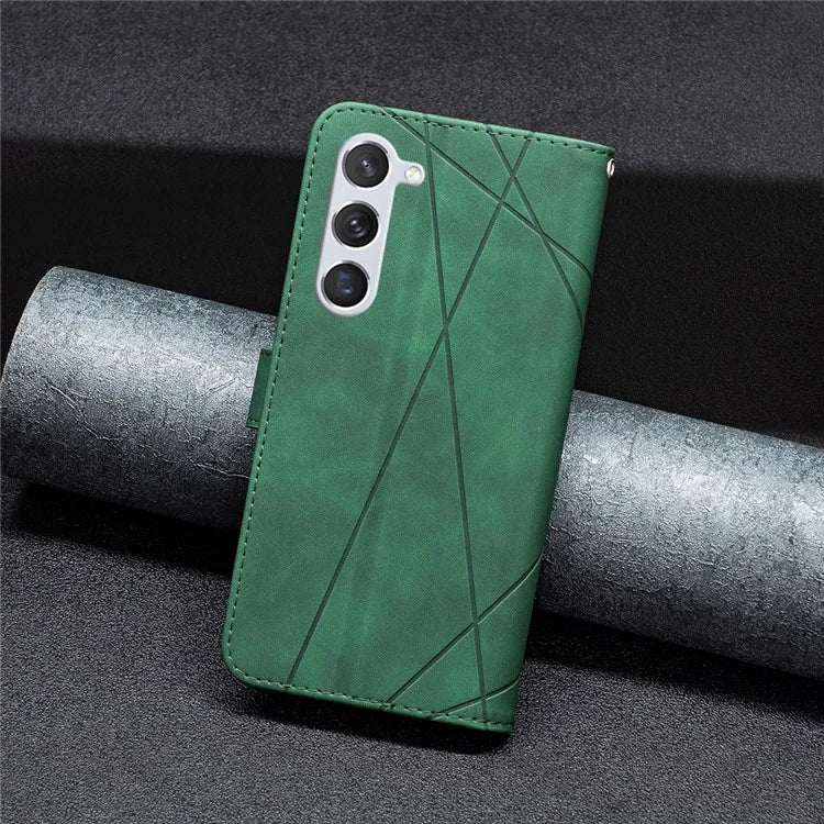 BINFEN COLOR BF05 PU Leather Phone Shell for Samsung Galaxy S24 Case Wallet Cell Phone Cover