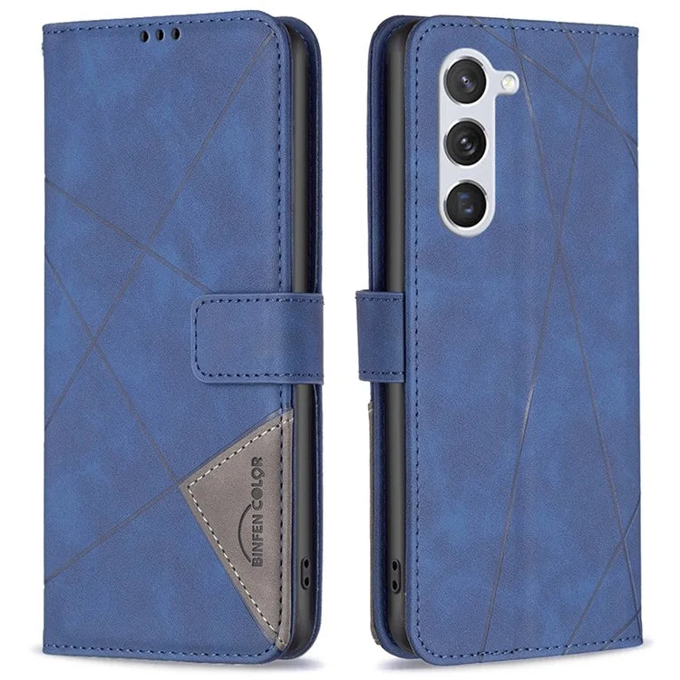 BINFEN COLOR BF05 PU Leather Phone Shell for Samsung Galaxy S24 Case Wallet Cell Phone Cover